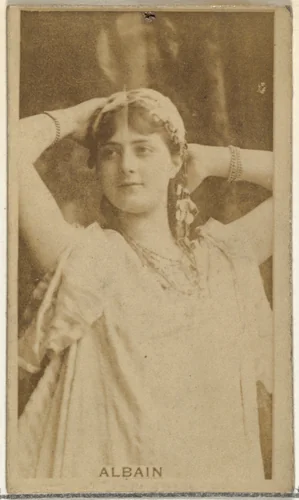 Miss Albain, from the Actors and Actresses series (N145-8) issued by Duke Sons & Co. to promote Duke Cigarettes by W. Duke, Sons & Co., photograph, 1890-1895