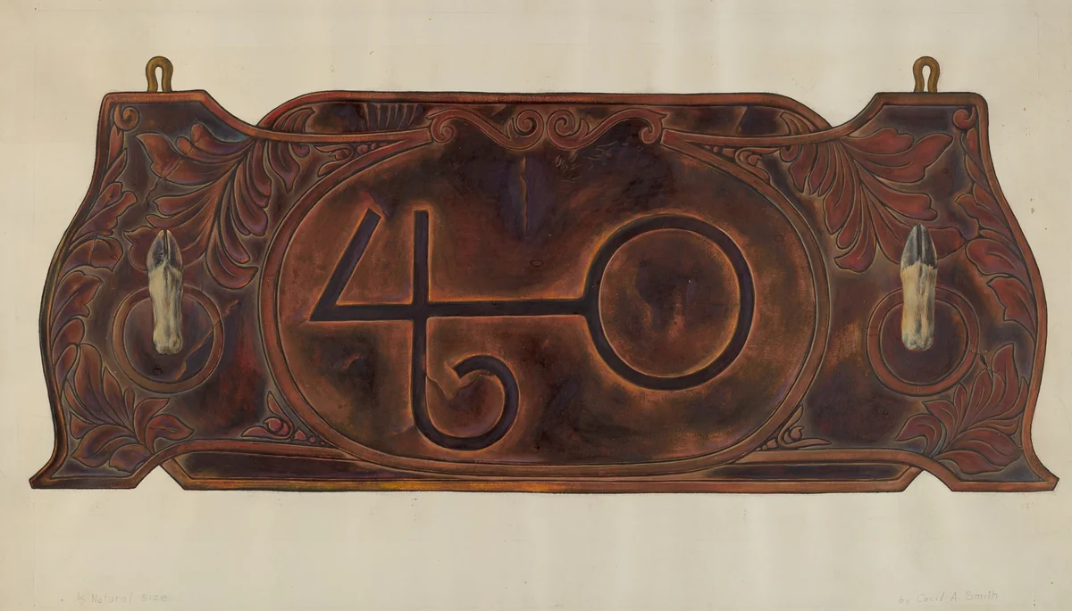 Gun Rack by Cecil Smith, index of american design, 1938