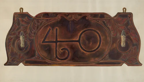 Gun Rack by Cecil Smith, index of american design, 1938