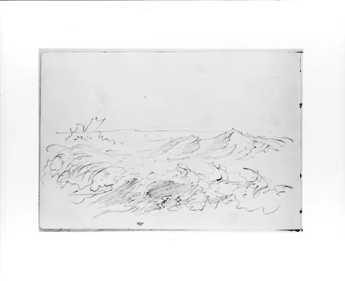 Sketch of Breaking Waves (from Sketchbook VII) by William Trost Richards, artwork, 1886