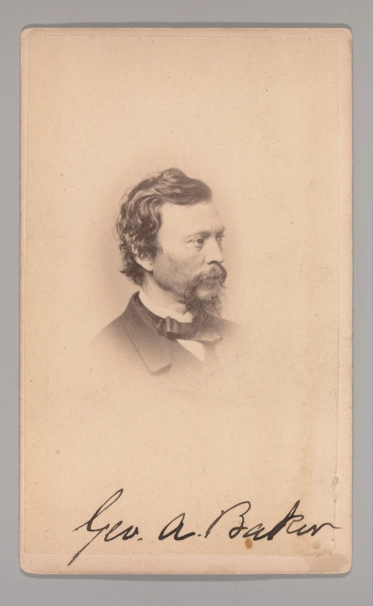 [George Augustus Baker] by Maurice Stadtfeld, photograph, 1860-1869