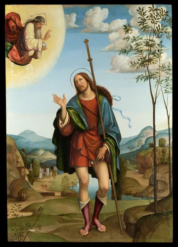 Saint Roch by Francesco Francia, painting, 1502