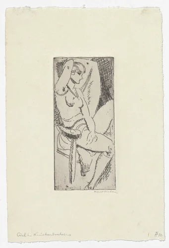 Girl in Knickerbockers by Walt Kuhn, print, 1915