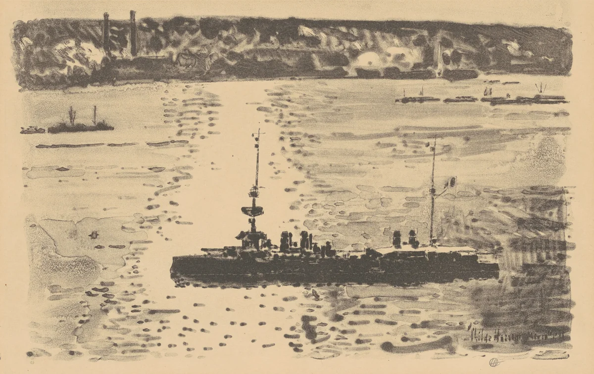 The French Cruiser by Childe Hassam, print, 1918