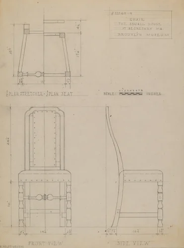 Side Chair by B. Holst-Grubbe, index of american design, 1937