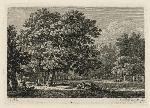Grove of Trees by the Fish House, near Dresden by Philipp Veith, portfolio, 1824
