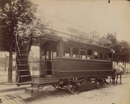 Tramway by Eugène Atget, photograph, 1908