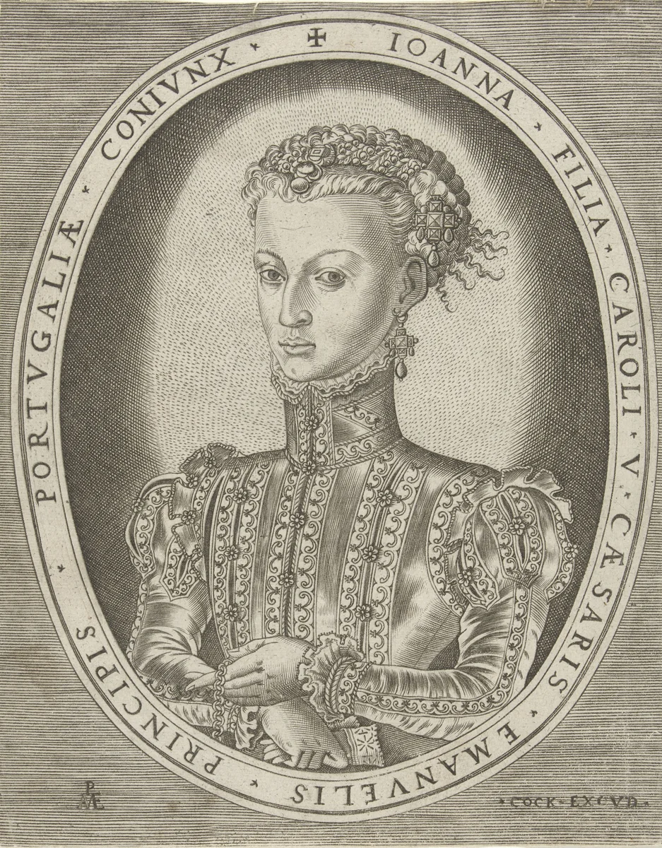 Portret van Johanna van Habsburg by Unknown, print, 1540-1573