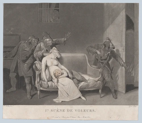 First Scene of Thieves by Gror, print, 1804-1810