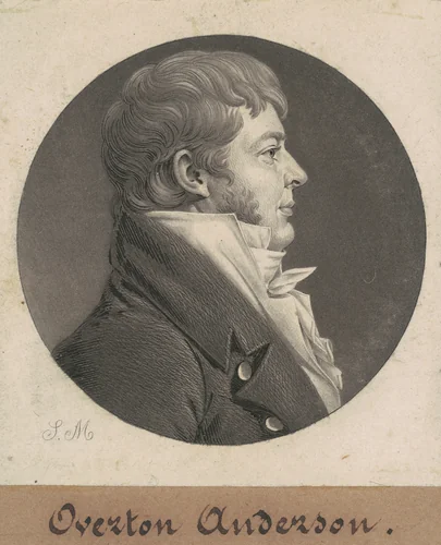 Overton Anderson by Charles B. J. Févret de Saint-Mémin, print, 1808