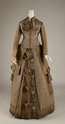 Afternoon dress by M. Switzer, artwork, 1874-1875