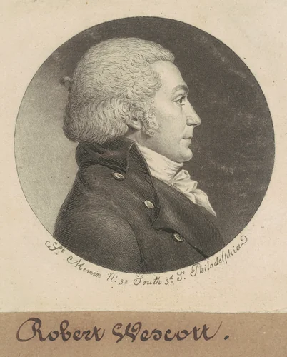 Robert Wescott by Charles B. J. Févret de Saint-Mémin, print, 1798