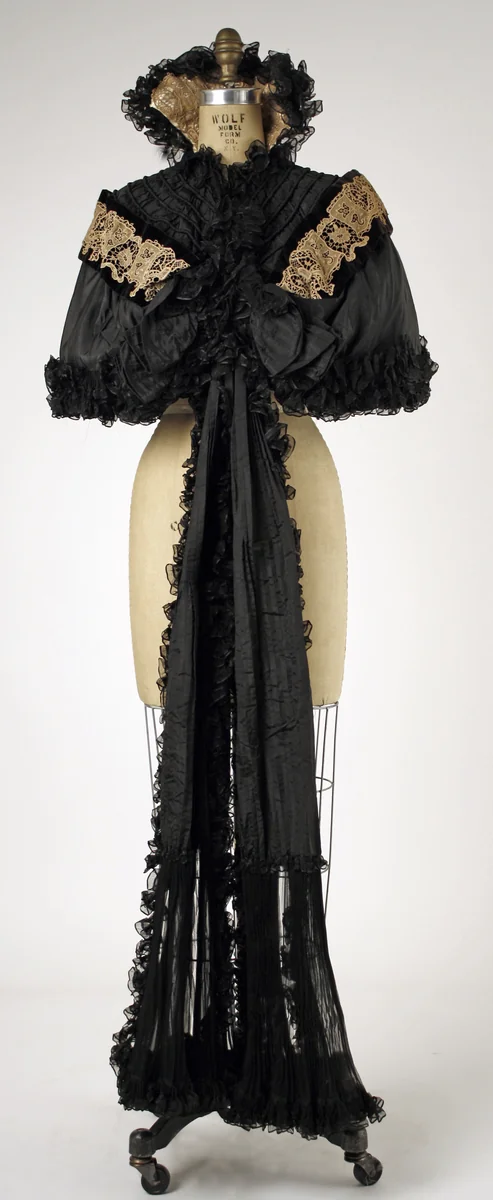 Cape by House of Worth, artwork, 1893-1899