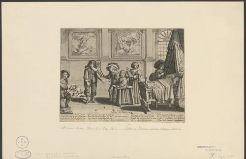 Kindertijd by Jan Christoffel Jegher, print, 1628-1666
