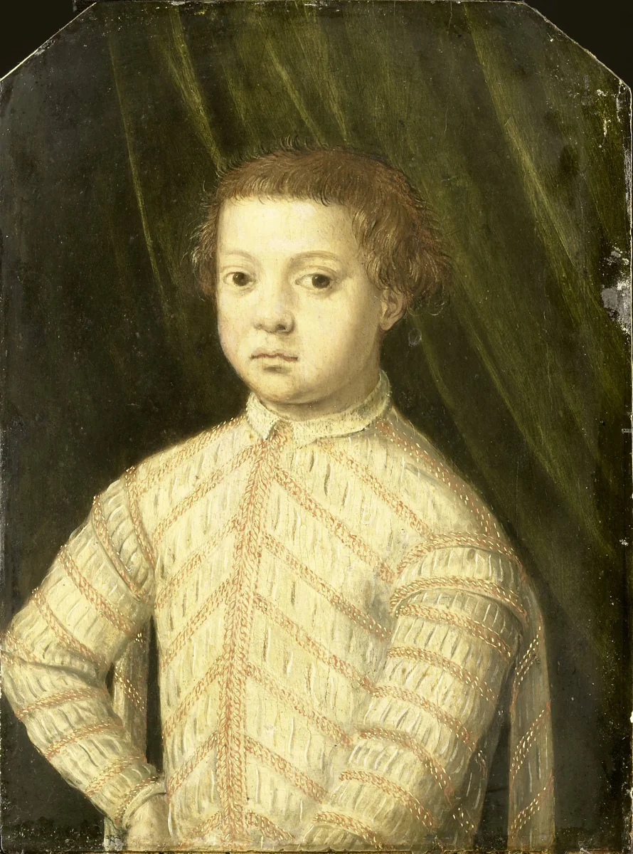 Portrait of a Boy, thought to be Giovanni de' Medici (1543-1562) by anonymous, painting, 1545-1570