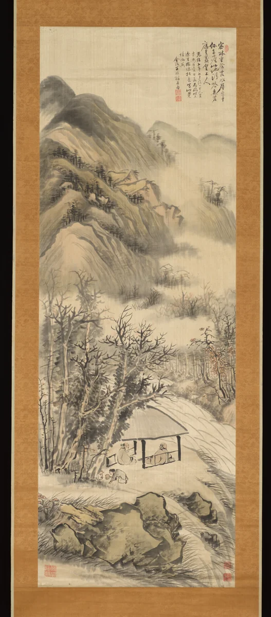 Landscape by Wang Yin, painting, 1881