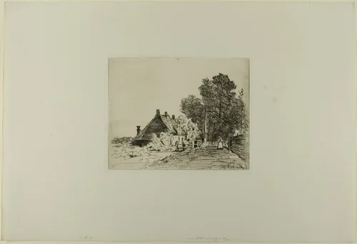 The Nurse, from Cahier de six eaux-fortes, vues de Hollande by Johan Barthold Jongkind, print, 1862