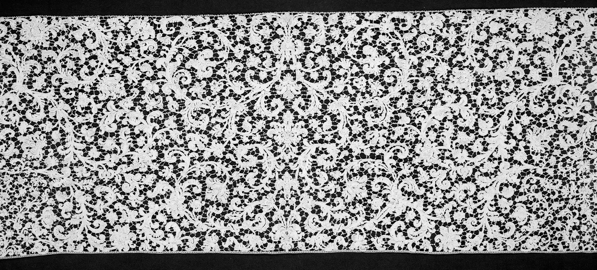 Flounce (Incomplete) by Italy, Venice, textile, 1650-1700