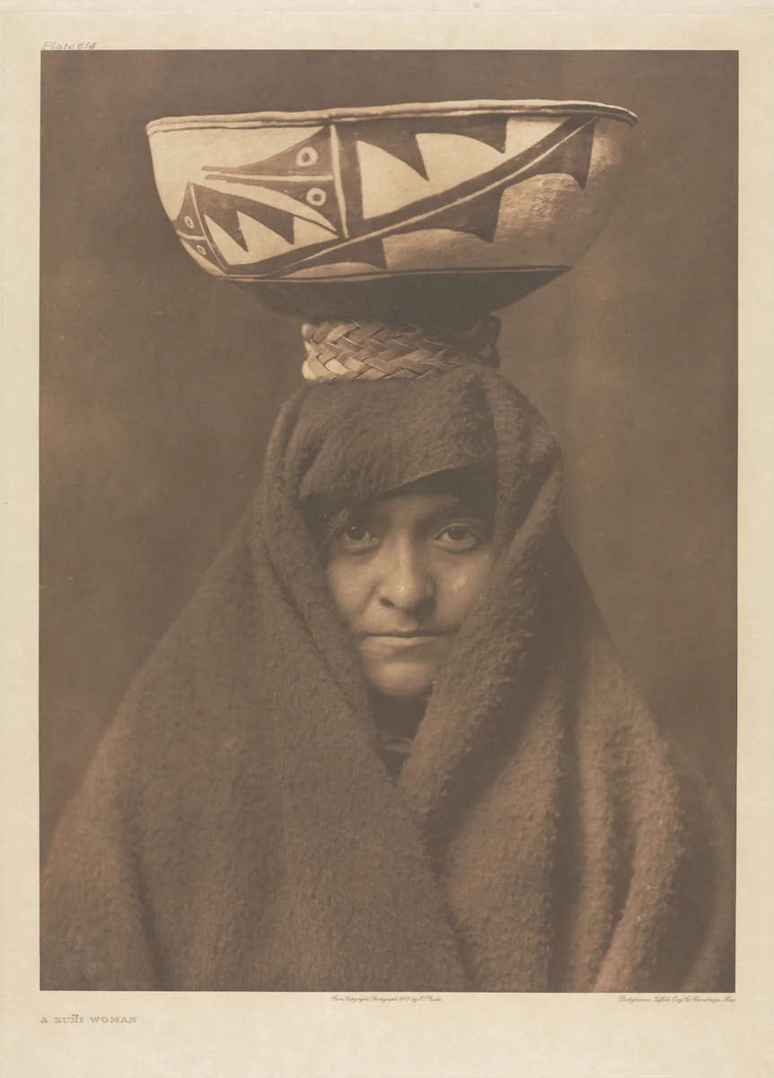 Portfolio XVII, Plate 614: A Zuñi Woman by Edward Curtis, other, 1903