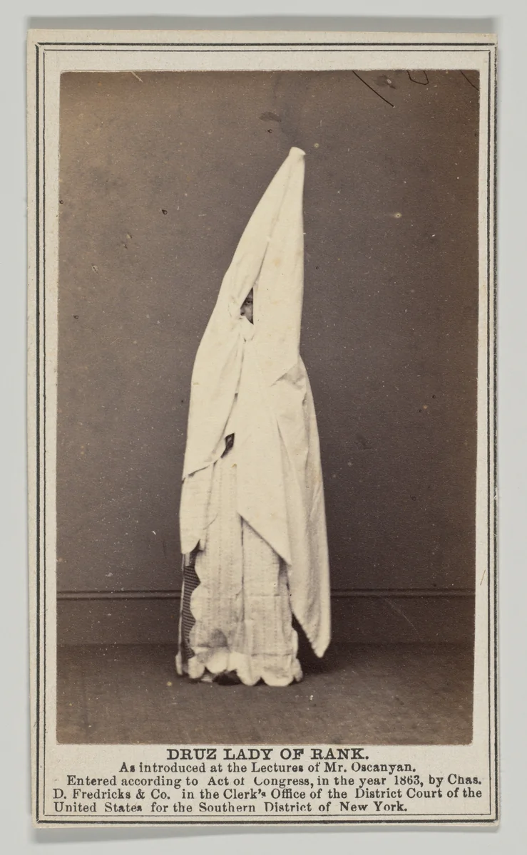 Druz Lady of Rank by C.D. Fredricks & Co., photograph, 1863