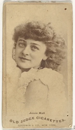 Josie Hall, from the Actors and Actresses series (N171) for Old Judge Cigarettes by Goodwin & Company, photograph, 1886-1890