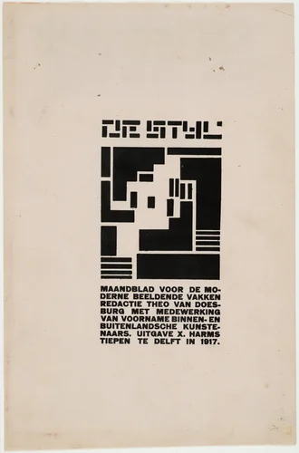 De Stijl by Vilmos Huszár, design, 1917