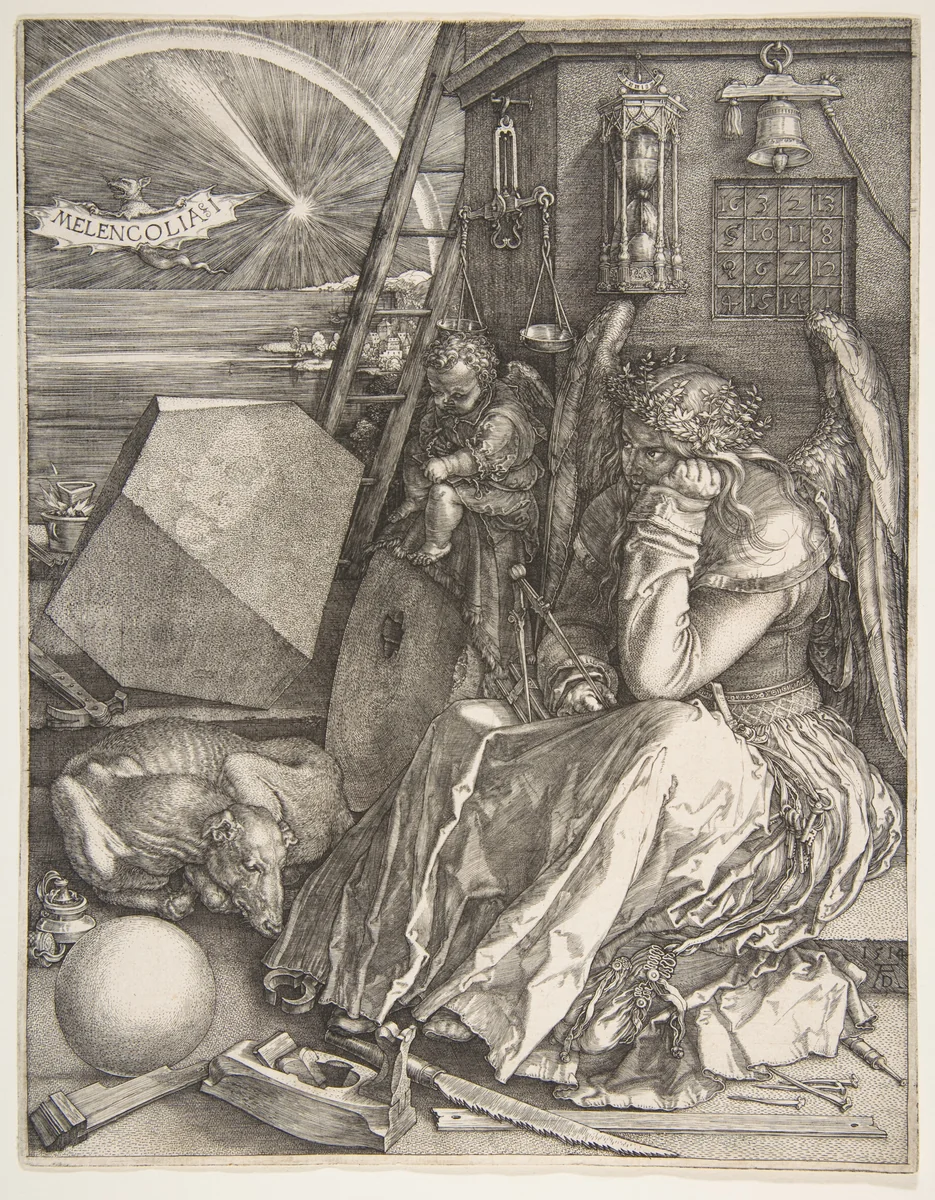 Melencolia I by Albrecht Dürer, print, 1514