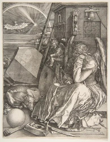 Melencolia I by Albrecht Dürer, print, 1514