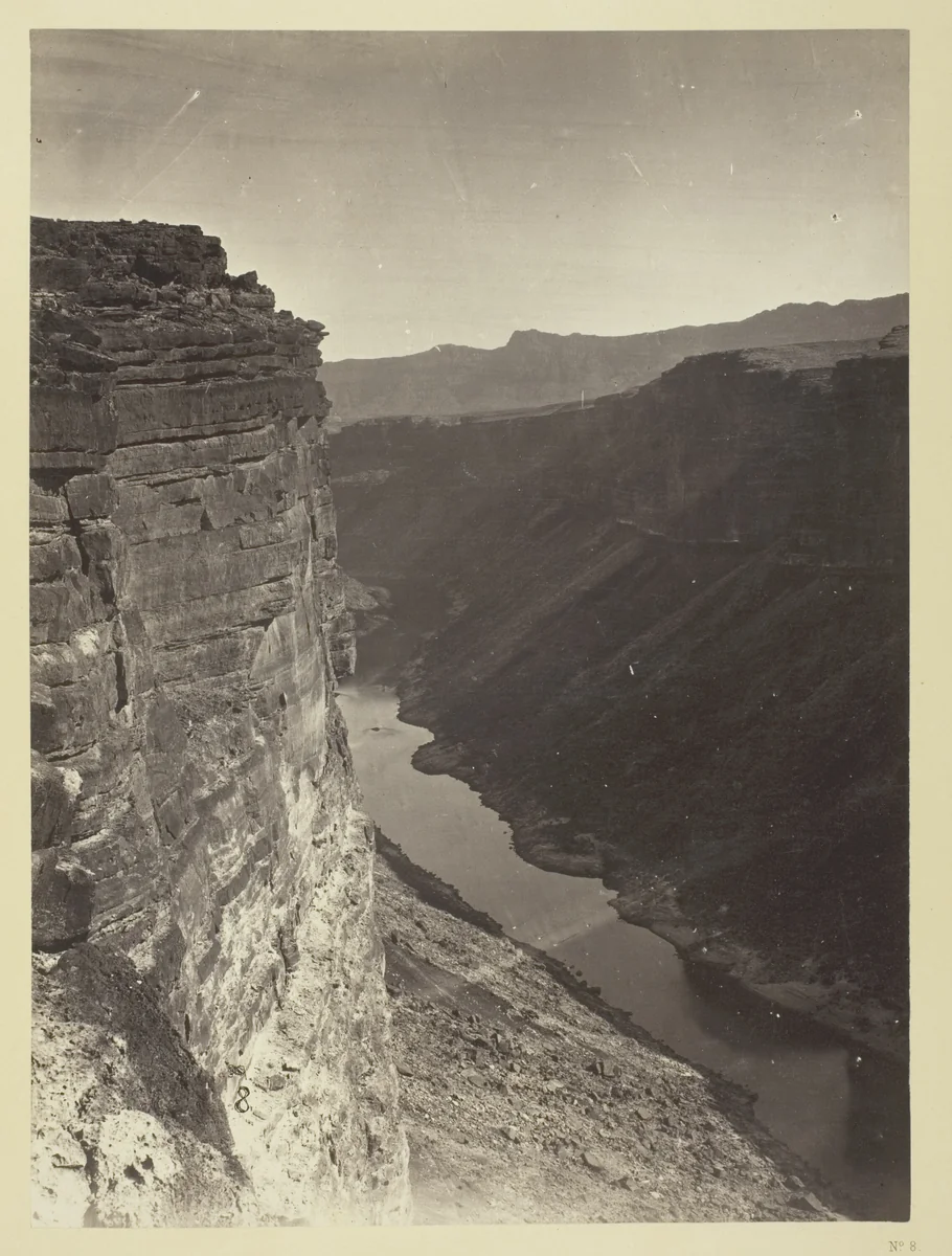 Grand Cañon, Colorado River, Near Paria Creek, Looking East by William H. Bell, photograph, 1872