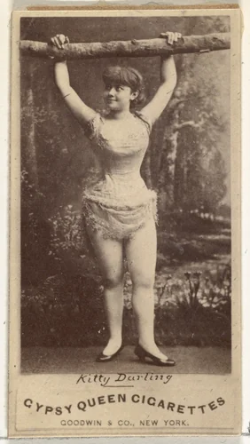 Kitty Darling, from the Actors and Actresses series (N171) for Gypsy Queen Cigarettes by Goodwin & Company, photograph, 1886-1890