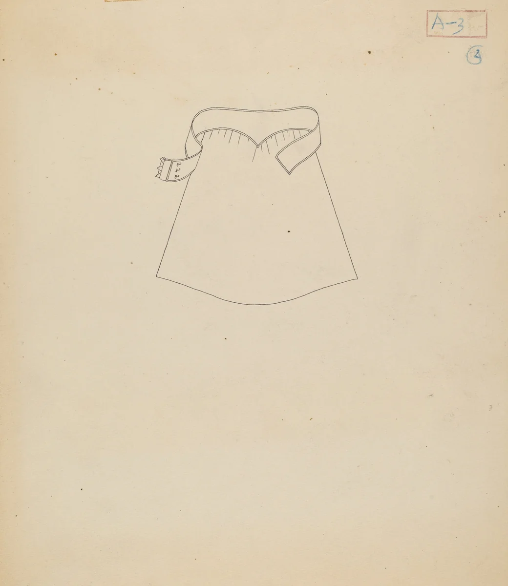 Apron by Gertrude Lemberg, index of american design, 1935-1942