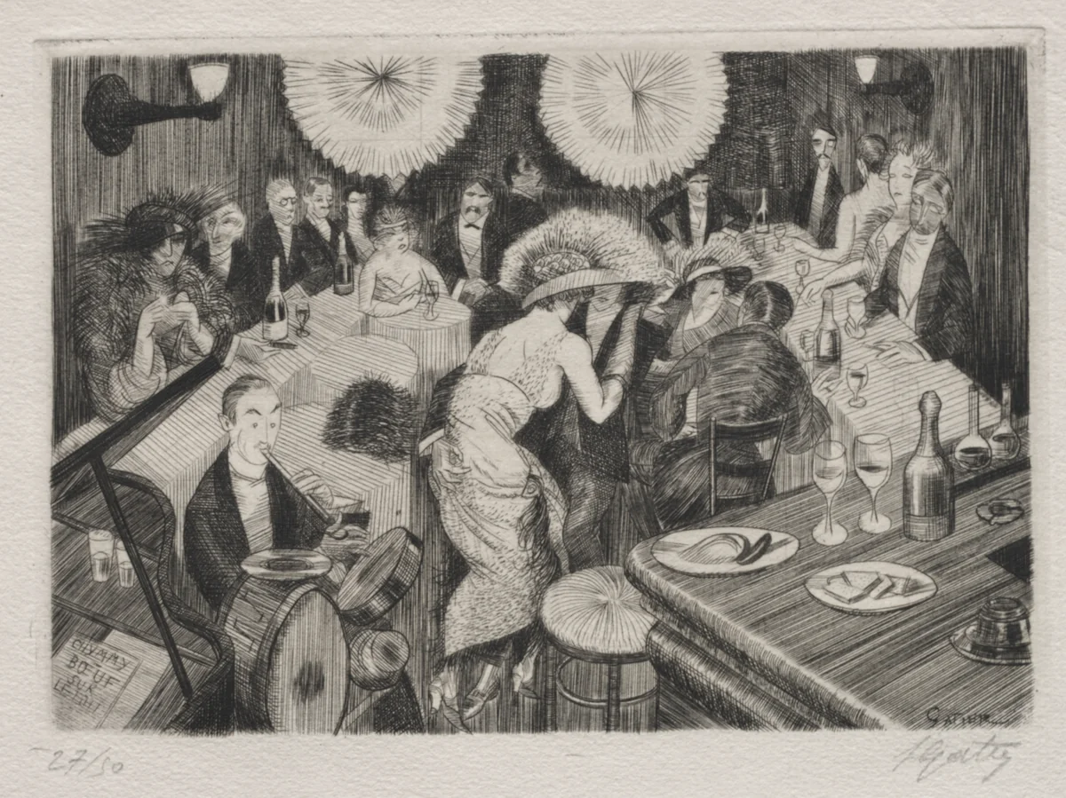 Boeuf sur le Toit by Pierre Louis Gatier, print, 1898-1925