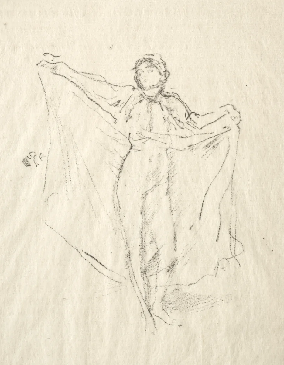 La Danseuse - A Study of the Nude by James McNeill Whistler, print, 1886-1896