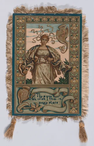 Christmas Card (First Prize Winner of Louis Prang's Christmas Card Competition, 1881) by Elihu Vedder, print, 1876-1886