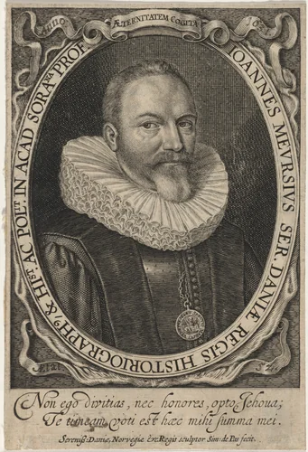 Johannes Meursius, Historian by Simon van de Passe, print, 1631