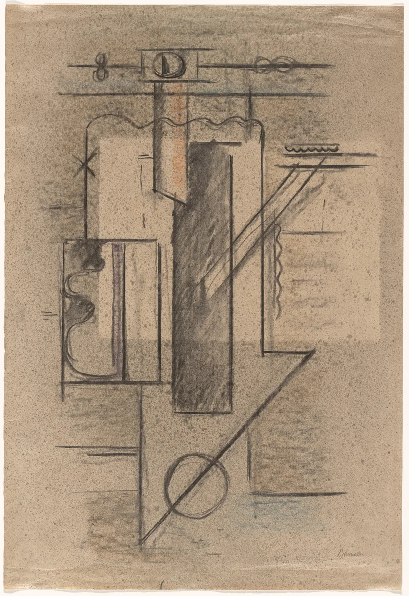 The Painter by Willi Baumeister, drawing, 1923