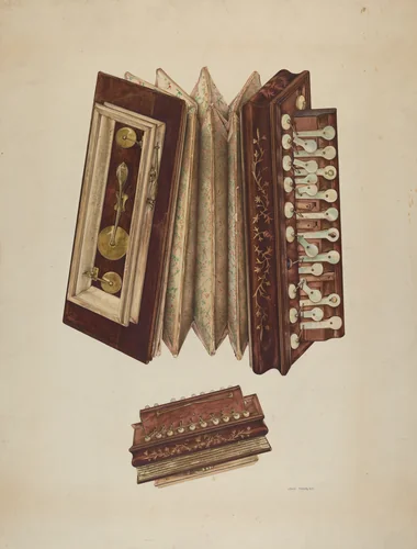 Woman's Accordian by John Thorsen, index of american design, 1938