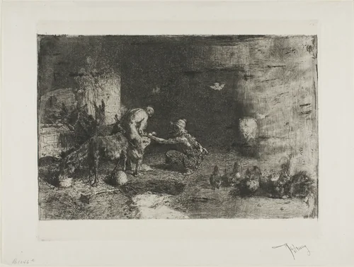 Shoesmith in Marocco by Mariano Fortuny, print, 1858-1874