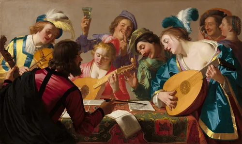 The Concert by Gerrit van Honthorst, painting, 1623