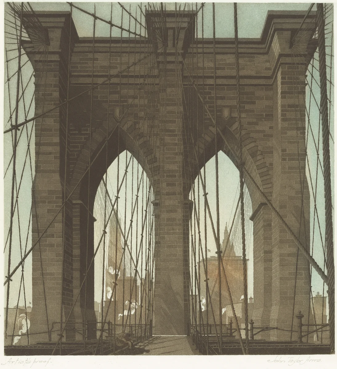 The Gates of the City by John Taylor Arms, print, 1922