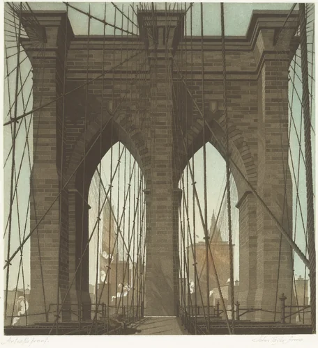The Gates of the City by John Taylor Arms, print, 1922