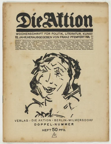 Die Aktion, vol. 7, no. 20/21 by Hans Richter, periodical, 1917
