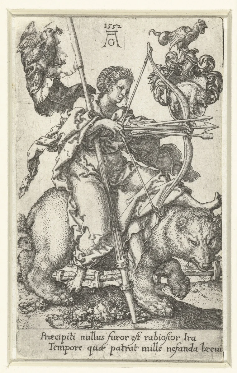 Woede by Unknown, print, 1552
