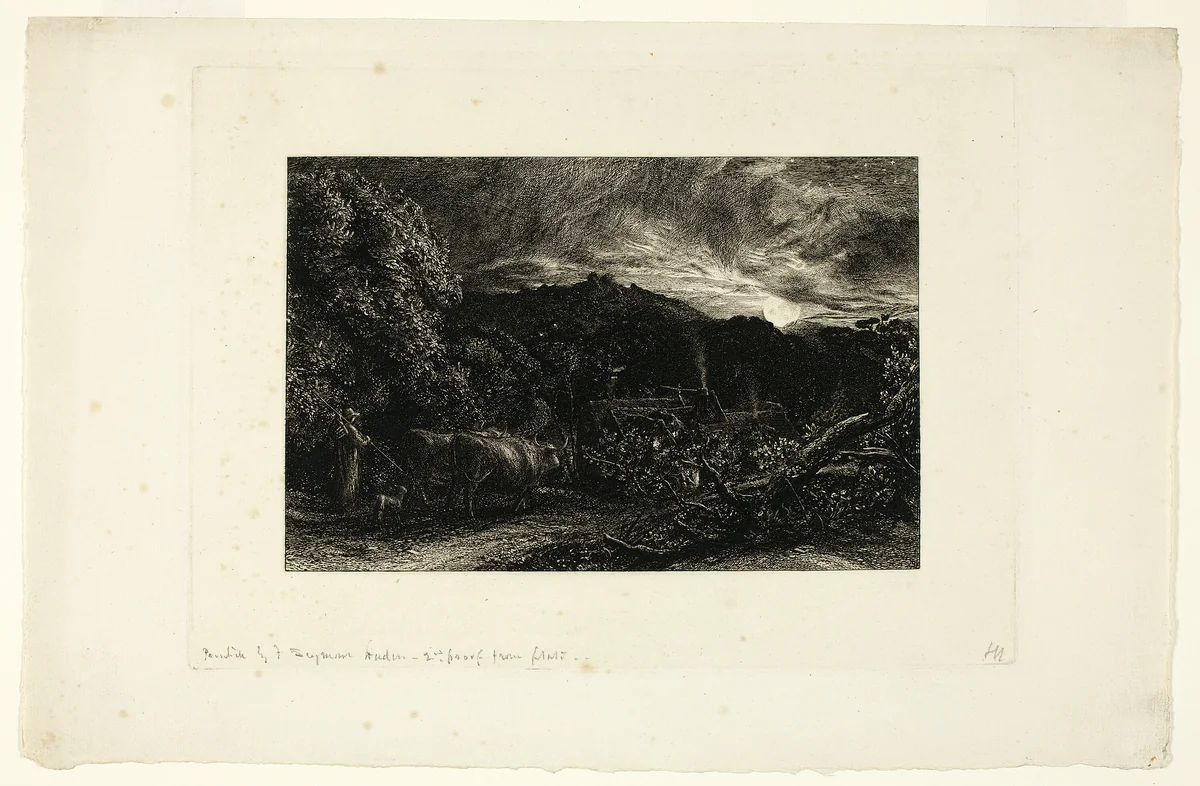The Herdsman by Samuel Palmer, print, 1825-1881
