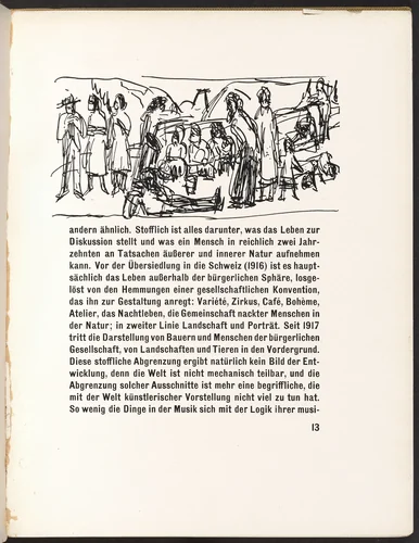 In-text plate from Kirchner Zeichnungen (Kirchner Drawings) by Ernst Ludwig Kirchner, volume, 1925