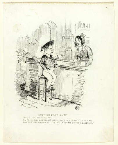 Something Like a Holiday by John Leech, drawing, 1837-1864