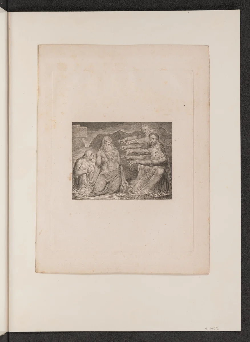 Job Rebuked by His Friends by William Blake, portfolio, 1825