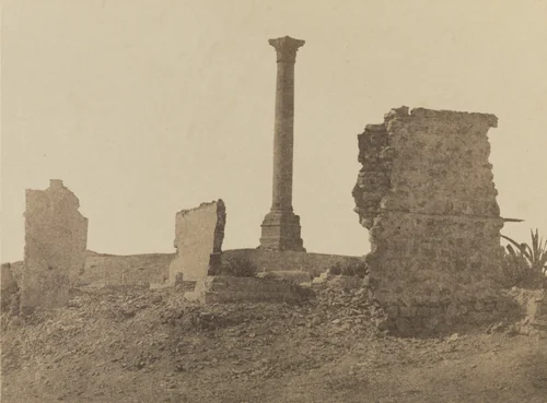 Pompey's Pillar, Alexandria by Unidentified Photographer, photograph, 1850