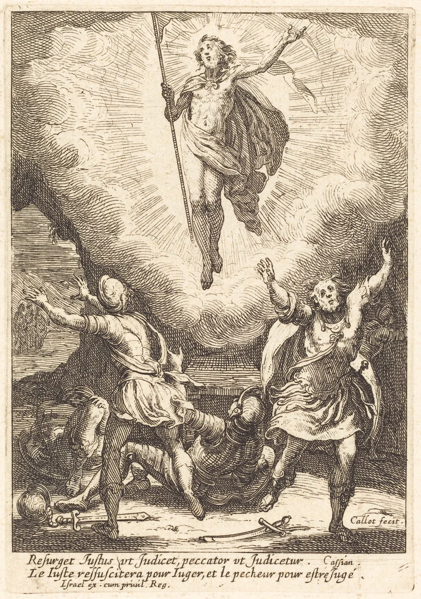 The Resurrection by Jacques Callot, print, 1592-1635