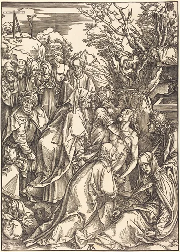 The Deposition by Albrecht Dürer, print, 1497